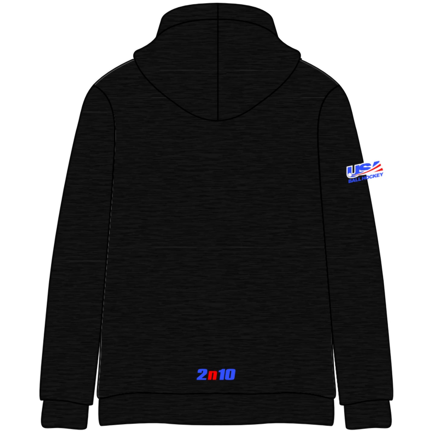 2026 Stick Eagle Stitched Melange Cotton Hoodie (5 color options)
